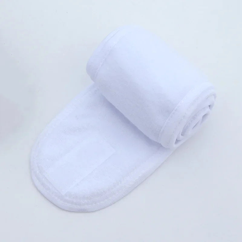 Luminora Adjustable Spa Headband — White