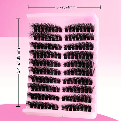 Natural D-Curl Lash Clusters – DIY Extension Set