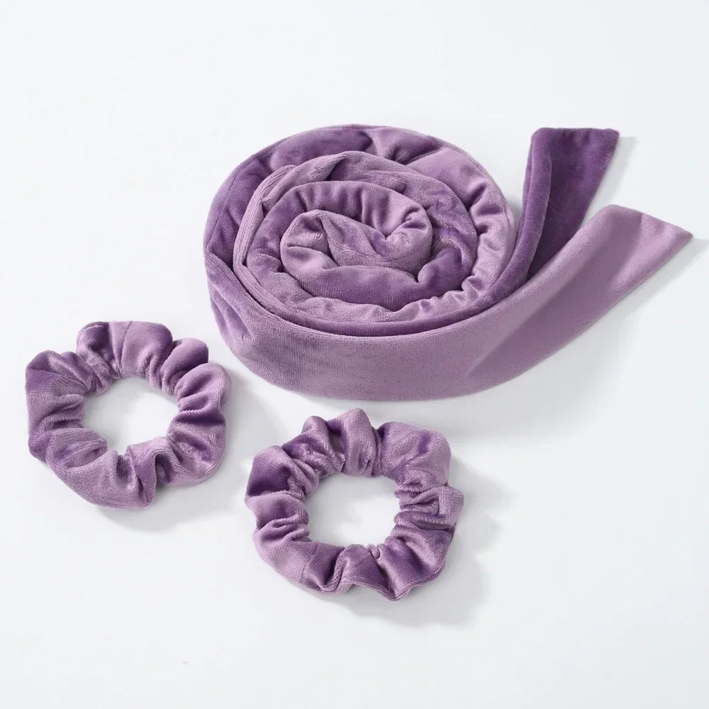 Luminora Heatless Curling Wrap Set — Lilac · Scrunchies / China Mainland
