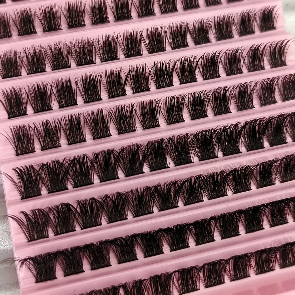 Natural D-Curl Lash Clusters – DIY Extension Set