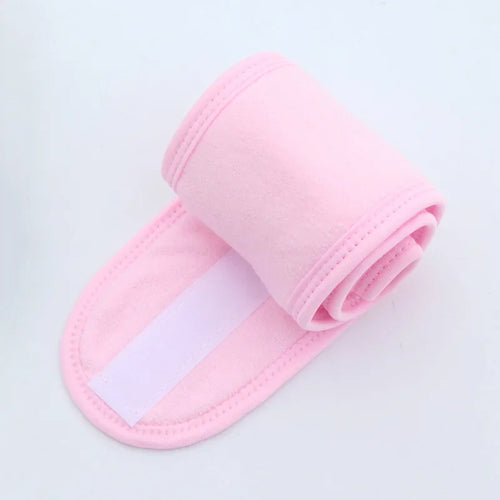 Luminora Adjustable Spa Headband — Blush