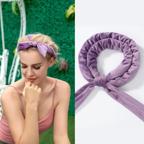 Luminora Heatless Curling Wrap Set — product in use