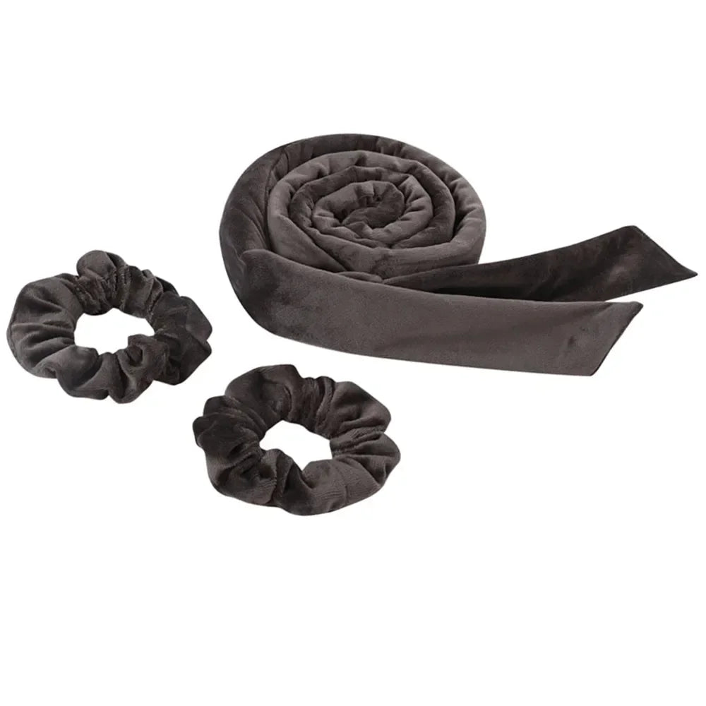 Luminora Heatless Curling Wrap Set — Charcoal · Scrunchies / China Mainland