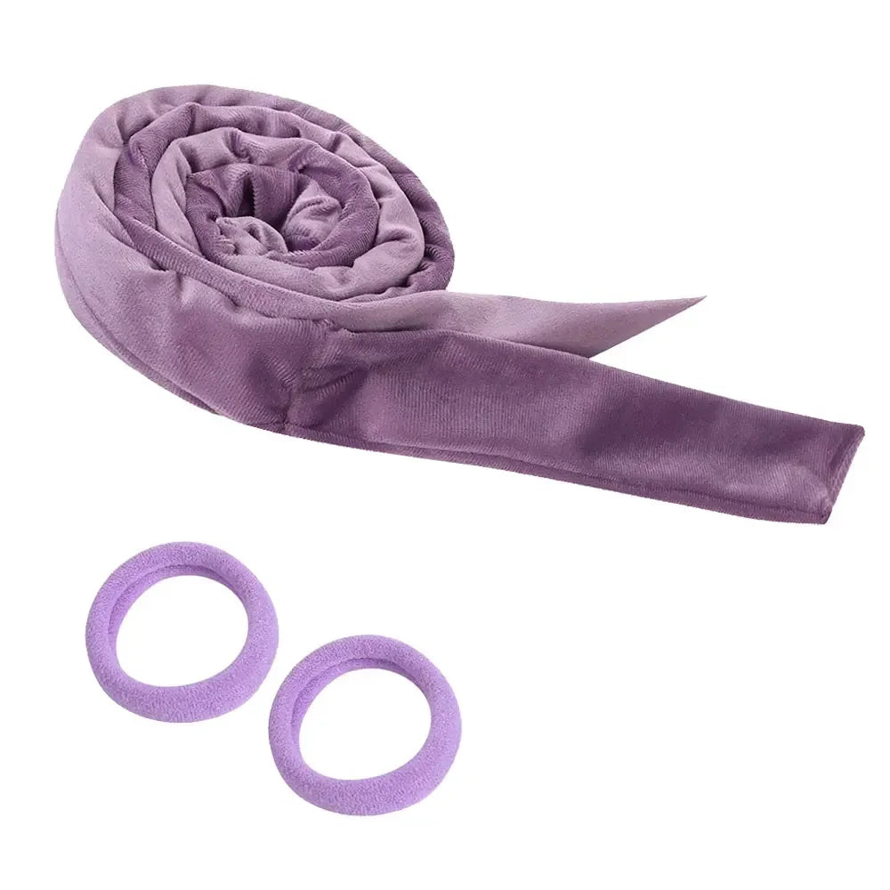 Luminora Heatless Curling Wrap Set — Lilac · Hair ties / China Mainland