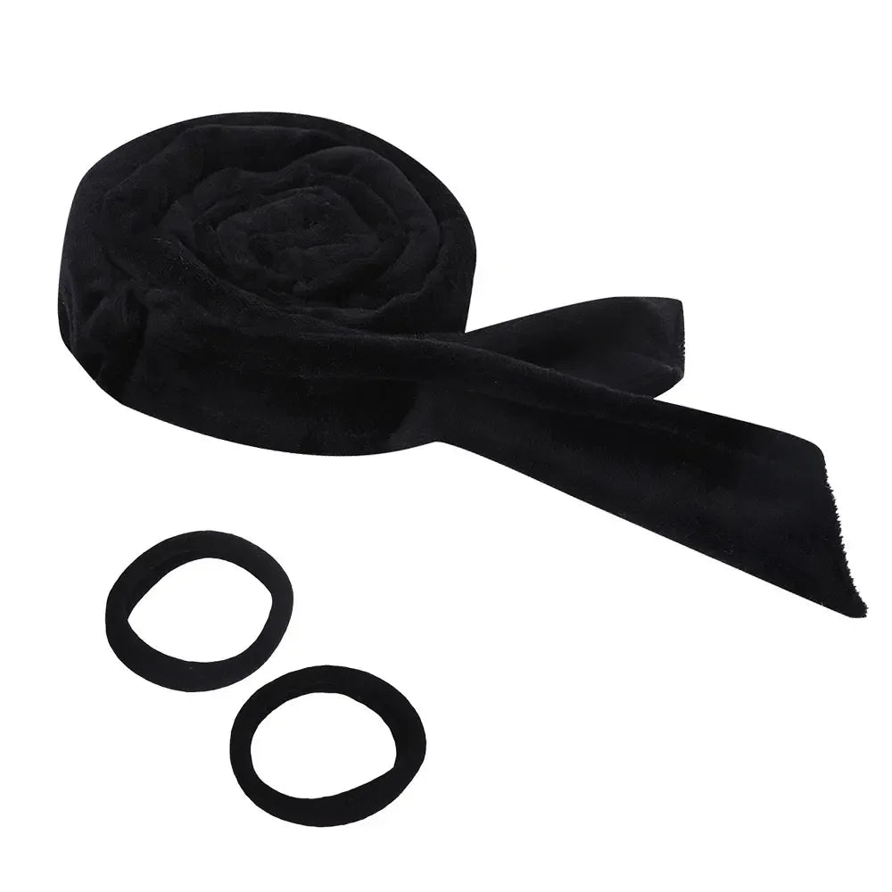 Luminora Heatless Curling Wrap Set — Black · Hair ties / China Mainland